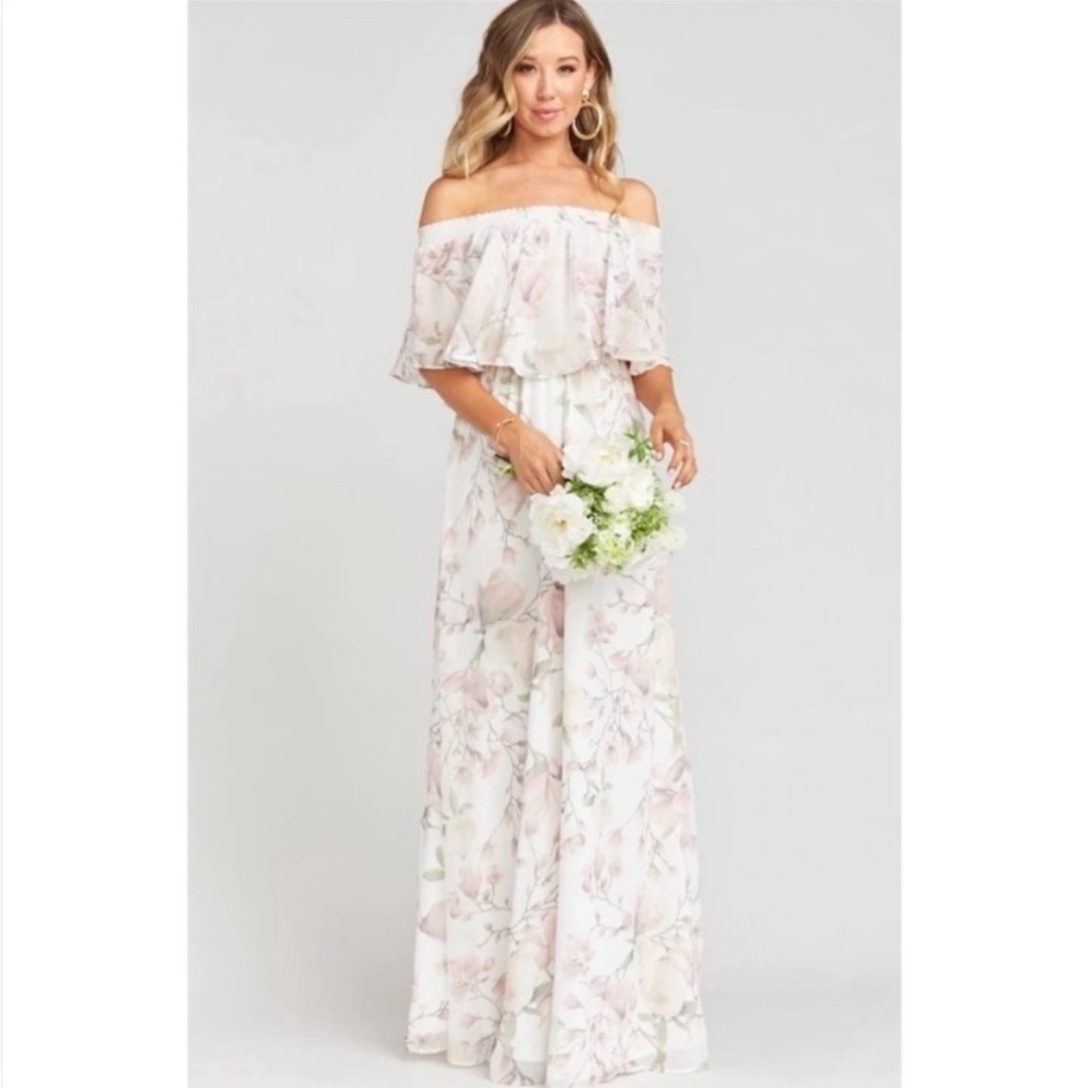 Show Me Your MuMu Floral Off-Shoulder Maxi Dress